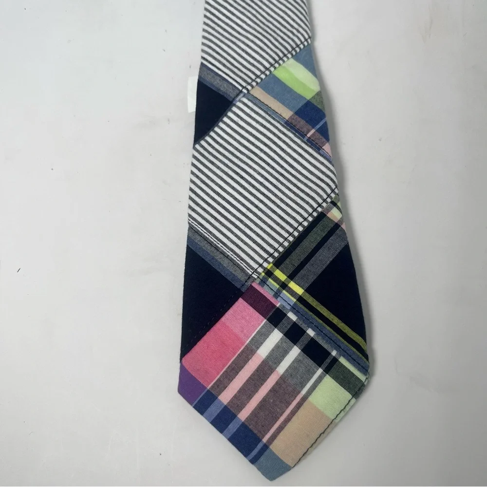 Gymboree child’s plaid and seersucker tie Pink & Blue Size 6‎ & up Easter Pastel